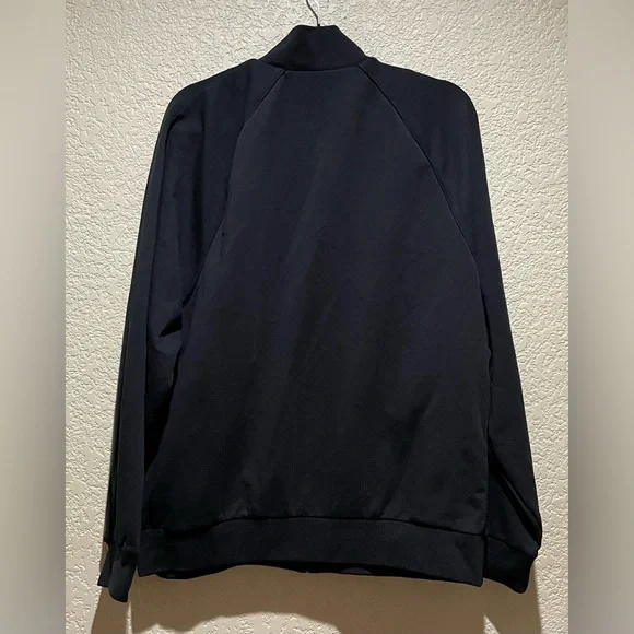 NikeSkims Matte Tricot Oversized Track Jacket Full Zip, Obsidian Black Size XL